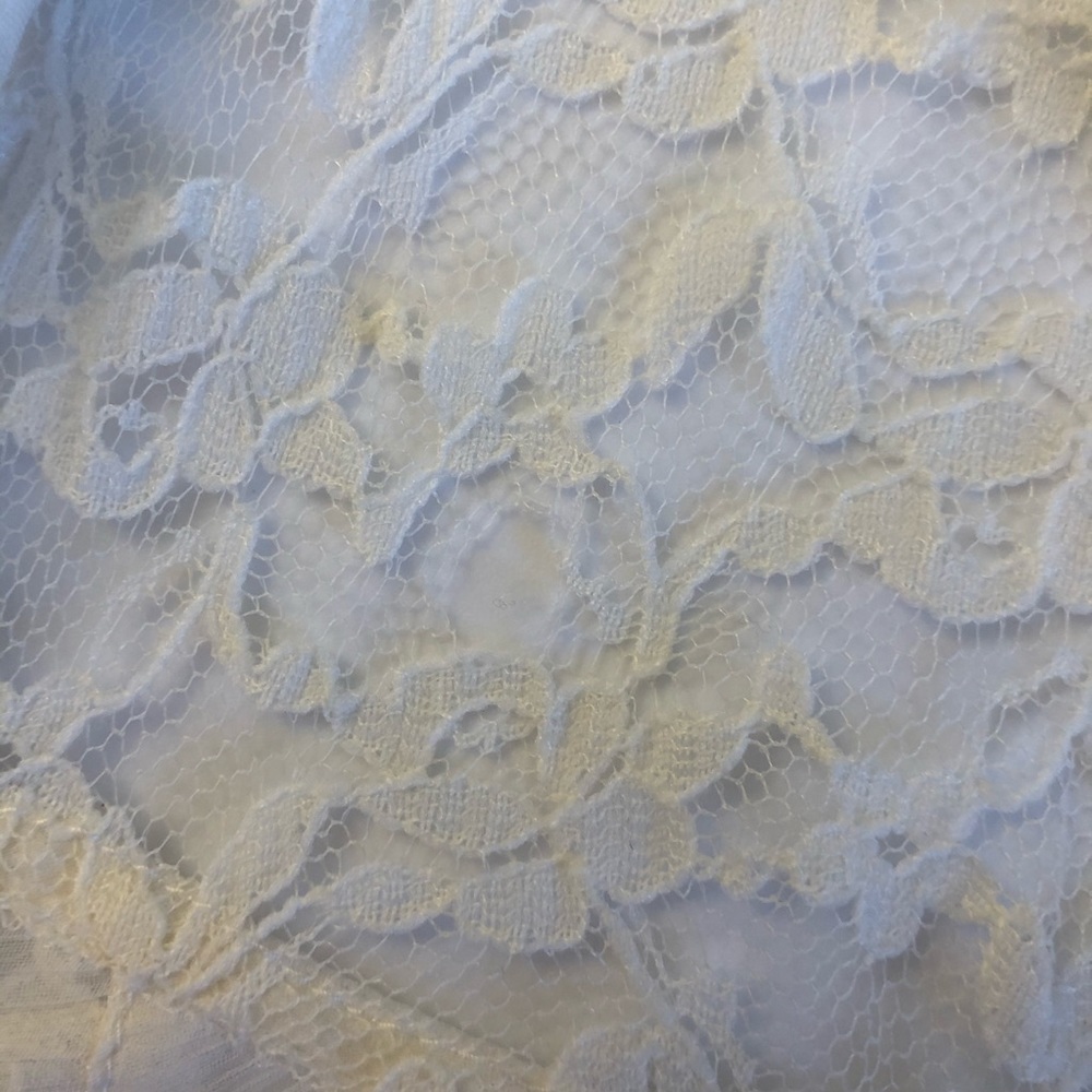 Free People Lace & Chiffon Flutter Sleeve Blouse - Picture 10 of 10